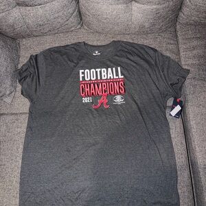 Alabama Fanatics Charcoal Football Tee